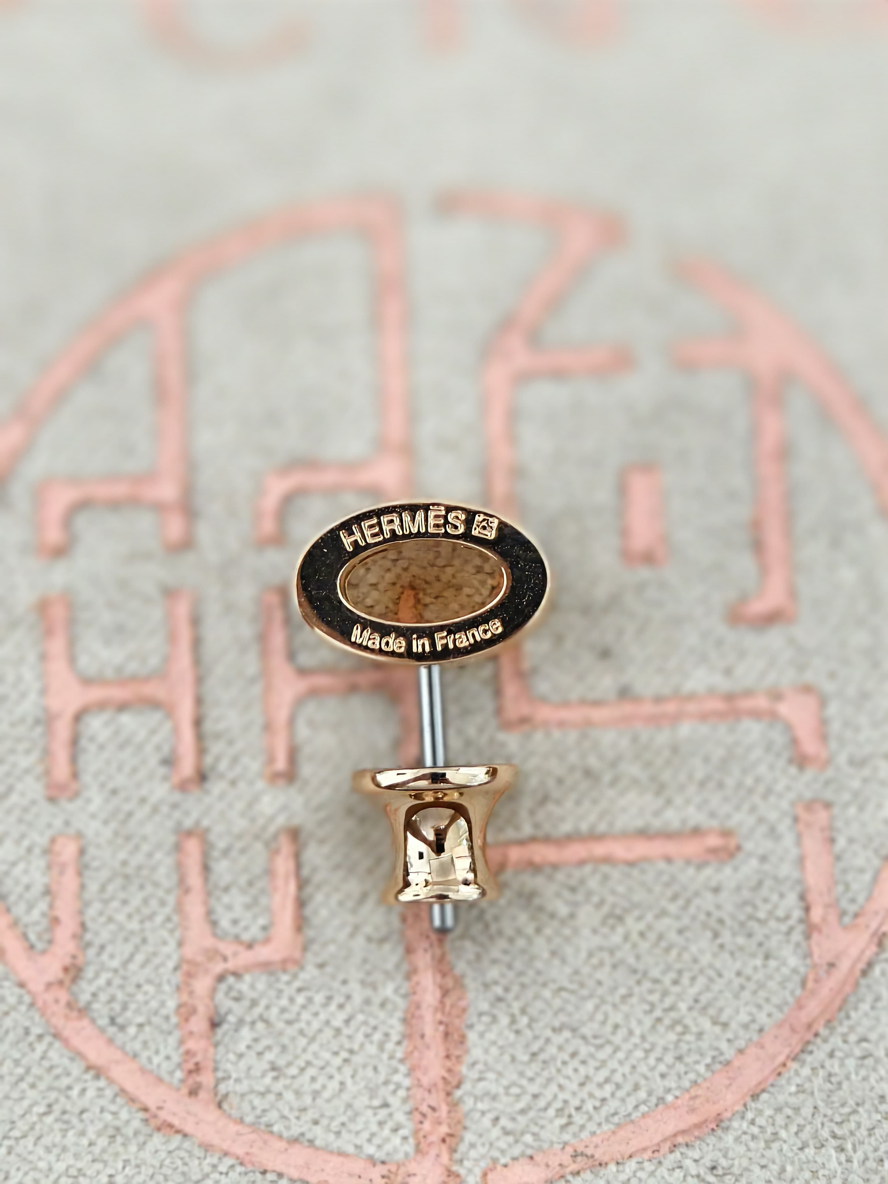 에르메스(HERMÈS) 신상 H 투톤 귀걸이 상세 이미지 10
